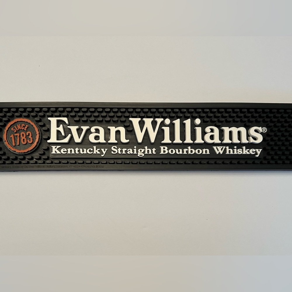 Evan Williams Kentucky Straight Bourbon Whiskey since 1783, Bar Mat, NWOT